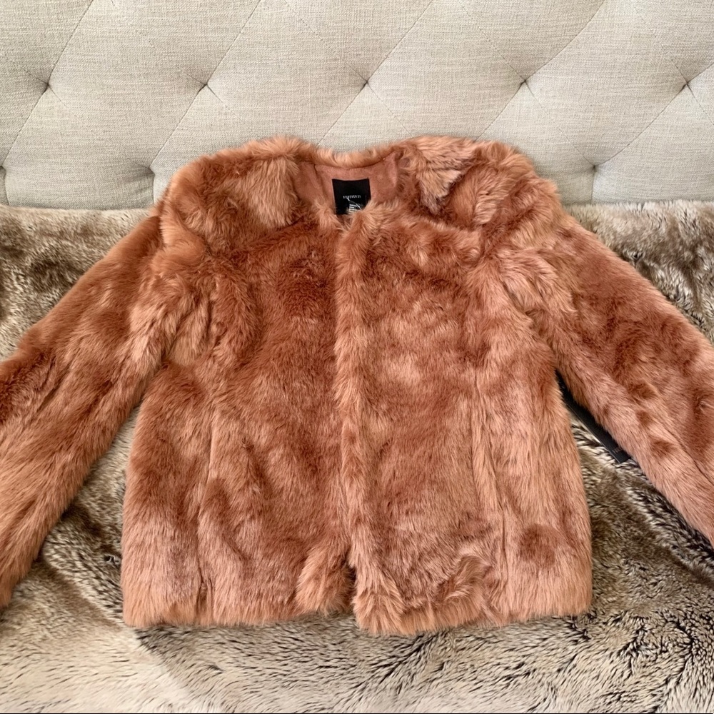 NWT Forever21 Faux-fur Jacket. Size S